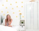 Triangle Pattern Wall Decal Nursery Modern Vinyl Sticker